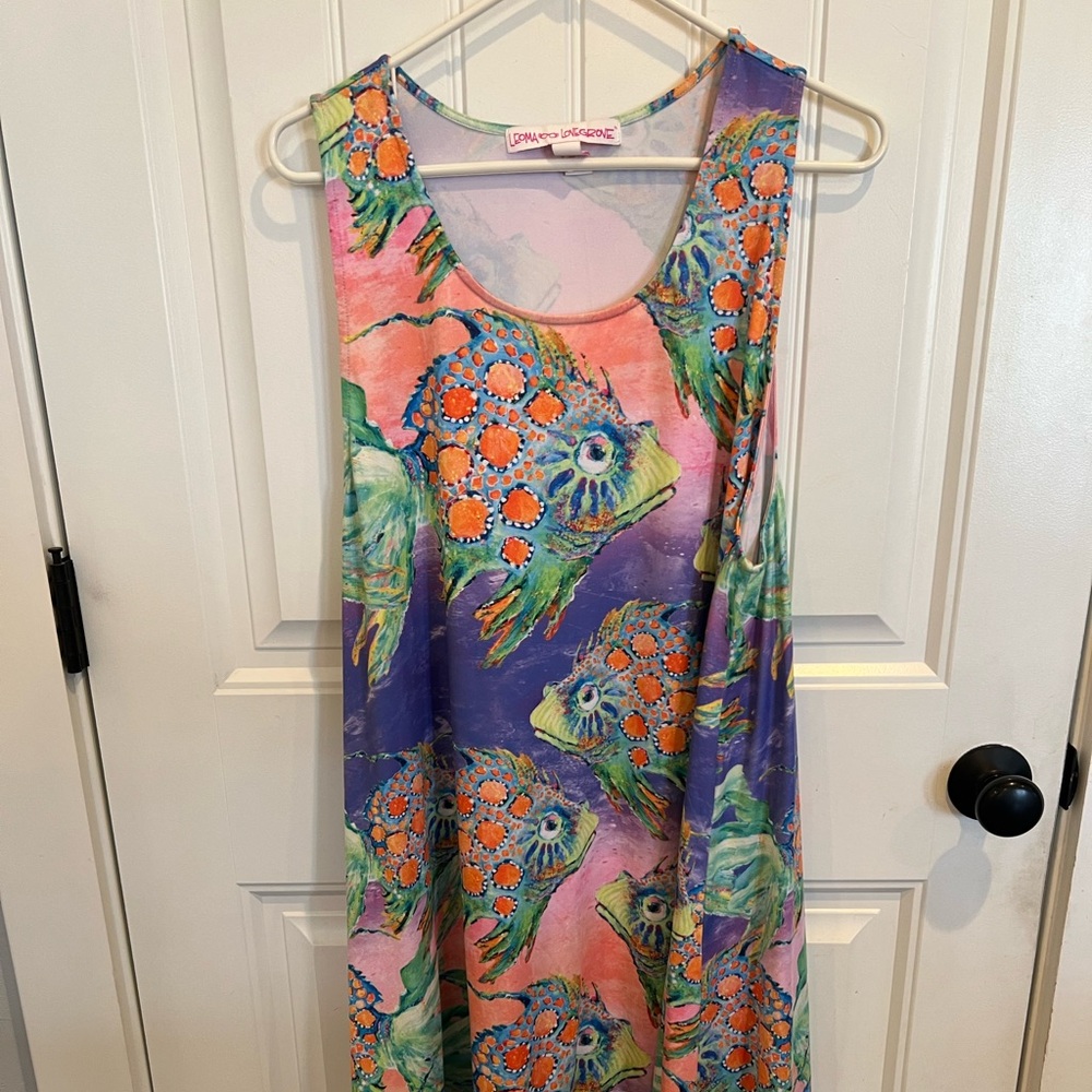Colorful Fish Print Dress